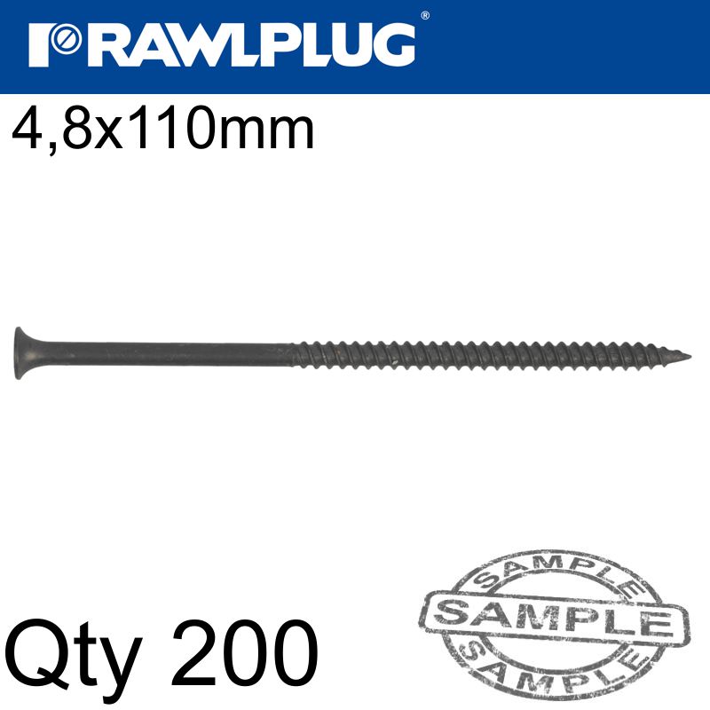 DRYWALL SCREW FINE THREAD 4.8MMX110MM X200-BOX DRYWALL SCREW FINE THREAD 4.8MMX110MM X200-BOX