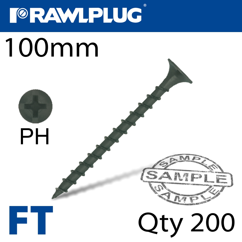 DRYWALL SCREW COARSE THREAD 4.8MMX100MM X200-BOX DRYWALL SCREW COARSE THREAD 4.8MMX100MM X200-BOX