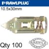 HAMMER IN FIXING PLASTERBOARD 10.5X30MM X100-BOX
