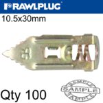 HAMMER IN FIXING PLASTERBOARD 10.5X30MM X100-BOX