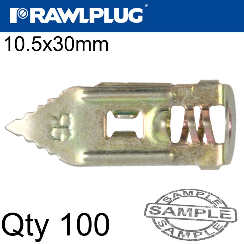 HAMMER IN FIXING PLASTERBOARD 10.5X30MM X100-BOX HAMMER IN FIXING PLASTERBOARD 10.5X30MM X100-BOX
