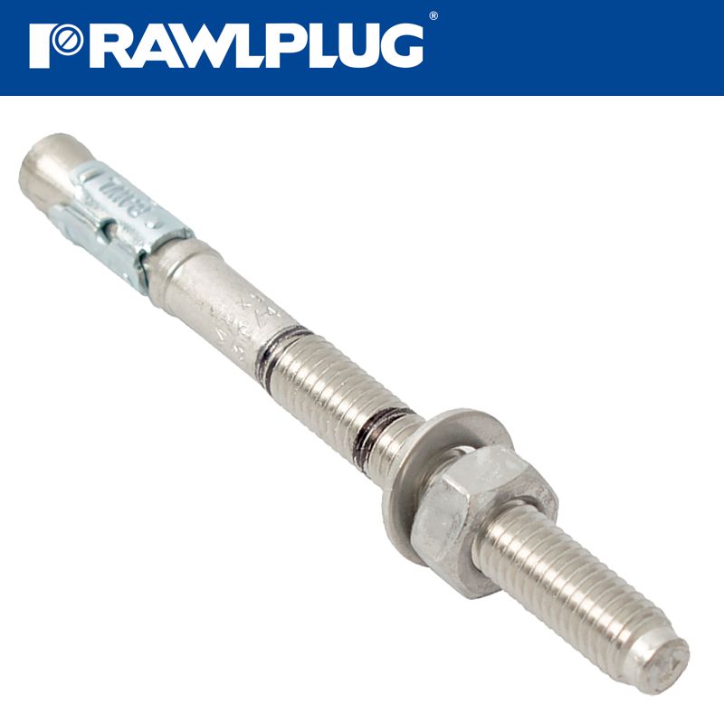 STAINLESS STEEL THROUGHBOLT M08X095MM X100-BOX STAINLESS STEEL THROUGHBOLT M08X095MM X100-BOX