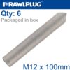 INTERNALY THREADED SOCKETS M12X100 ZINC PLATED