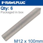 INTERNALY THREADED SOCKETS M12X100 ZINC PLATED