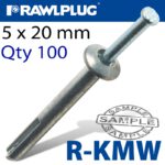 KMW METAL HAMMER FIXING 5X20MM X100 PER BOX