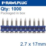 PINS FOR STEEL & CONCRETE 2.7MMX17MM X1000 PER BOX