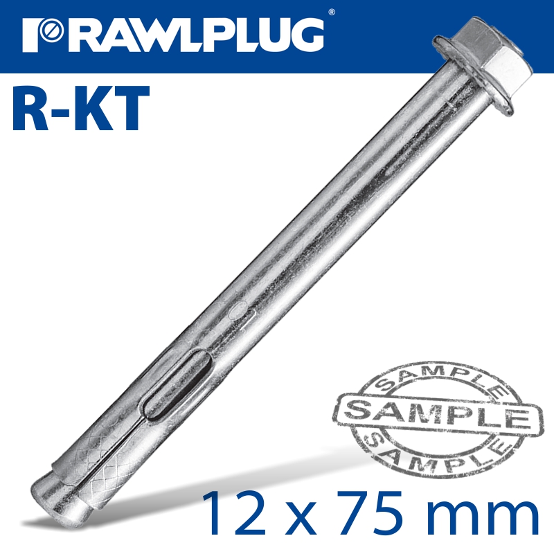 R-KT SLEEVE ANCHOR 12X75MM X50 PER BOX R-KT SLEEVE ANCHOR 12X75MM X50 PER BOX