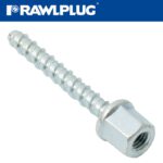 CONCRETE SCREWBOLT M6 7.5x55MM INTERNAL THREAD M8 ZINC PL X100-BOX