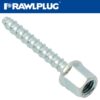 CONCRETE SCREWBOLT M6 7.5x55MM INTERNAL THREAD M10 ZINC PL X100-BOX