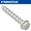 CONCRETE SCREWBOLT M8 10x60MM HEX FLANGE ZINC FL X100-BOX