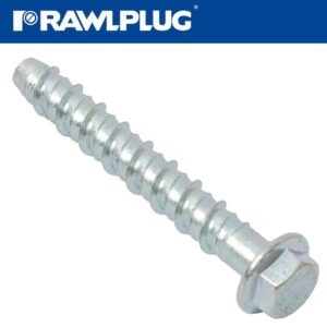 CONCRETE SCREWBOLT M10 12.5x85MM HEX FLANGE ZINC PL X50-BOX