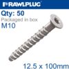 CONCRETE SCREW BOLT M10 12