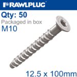CONCRETE SCREW BOLT M10 12