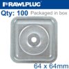 SQUARE STEEL WASHER 64MM