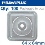 SQUARE STEEL WASHER 64MM
