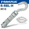 HOOK BOLT M10X120MM X25 -BOX