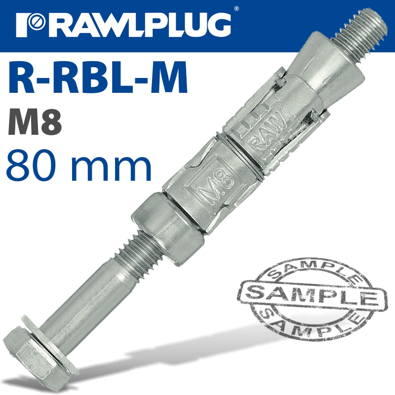 RAWLBOLT M8X80X25 X50-BOX (14MM HOLE) RAWLBOLT M8X80X25 X50-BOX (14MM HOLE)