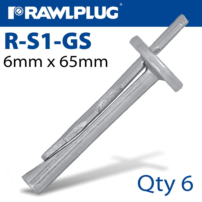 CEILING WEDGE ANCHOR 6X65MM 6 -BAG CEILING WEDGE ANCHOR 6X65MM 6 -BAG