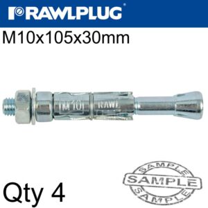 PROJECTING BOLT M10X105X30MM X4 -BAG