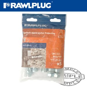 PROJECTING BOLT M12X110X15MM X5 -BAG