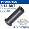 RAWLNUT M4X12MM X10-BAG