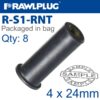 RAWLNUT M4X24MM X8-BAG