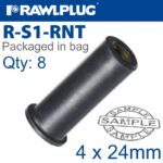 RAWLNUT M4X24MM X8-BAG