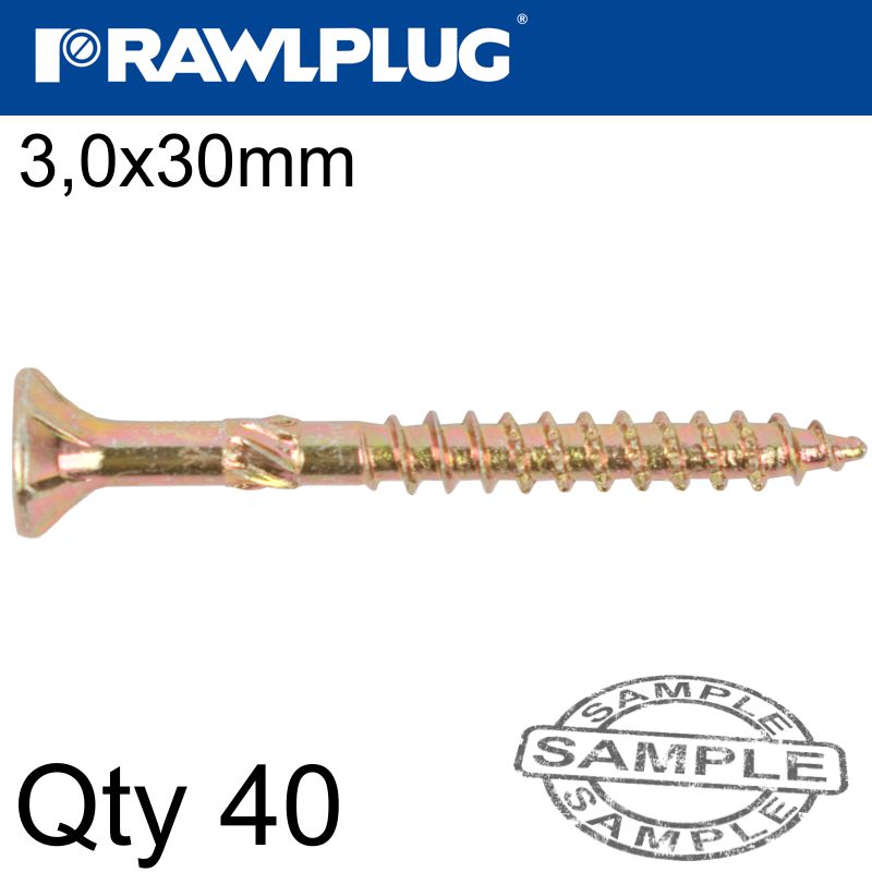 R-TS HARDENED SCREW 3.0X30MM X40 PER BAG R-TS HARDENED SCREW 3.0X30MM X40 PER BAG