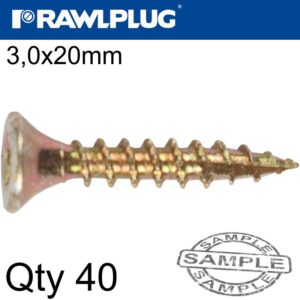 R-TS HARDENED SCREW 3.5X20MM X40 PER BAG