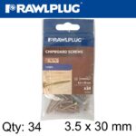 R-TS HARDENED SCREW 3.5X30MM X34 PER BAG
