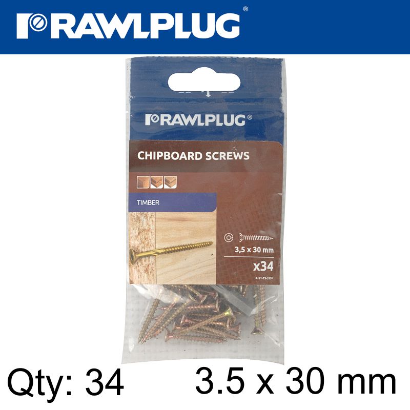 R-TS HARDENED SCREW 3.5X30MM X34 PER BAG R-TS HARDENED SCREW 3.5X30MM X34 PER BAG