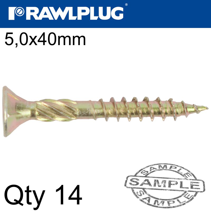 R-TS HARDENED SCREW 5.0X40MM X14 PER BAG R-TS HARDENED SCREW 5.0X40MM X14 PER BAG