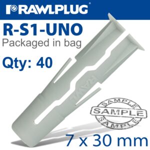 UNIVERSAL PLUG 7X30MM X40-BAG