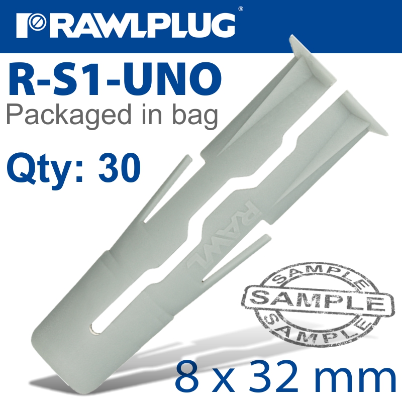 UNIVERSAL PLUG 8X32MM X30-BAG UNIVERSAL PLUG 8X32MM X30-BAG
