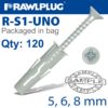 UNIVERSAL PLUG + SCREW ASSORTED 5