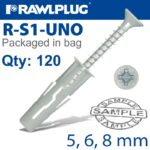 UNIVERSAL PLUG + SCREW ASSORTED 5