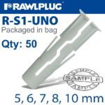 UNIVERSAL PLUG + SCREW ASSORTED 5 6 7 8 10MM X100-BAG