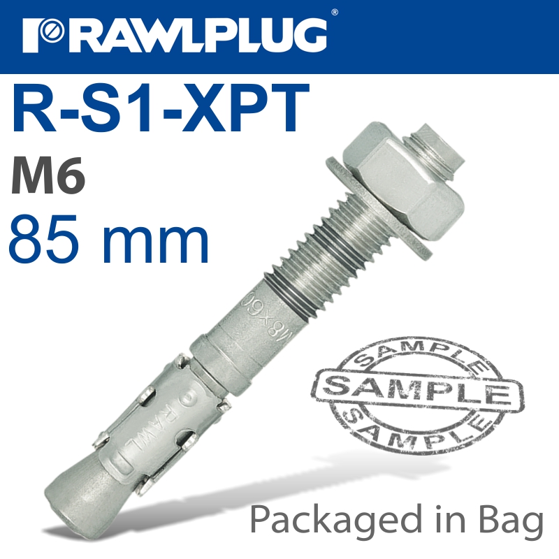 THROUGHBOLT M6X85X25MM 4 -BAG THROUGHBOLT M6X85X25MM 4 -BAG