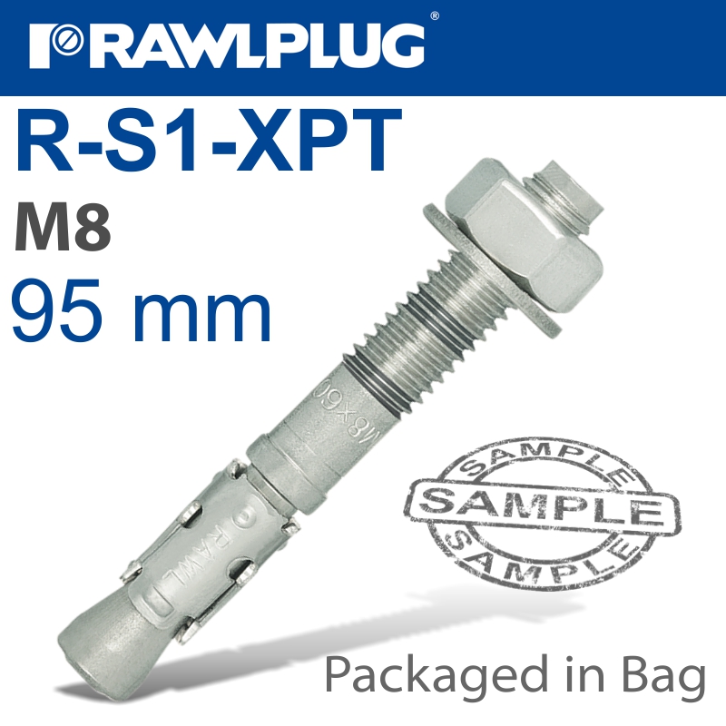 THROUGHBOLT M8X95X30MM 4 -BAG THROUGHBOLT M8X95X30MM 4 -BAG