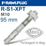 THROUGHBOLT M10X95X25MM 4 -BAG