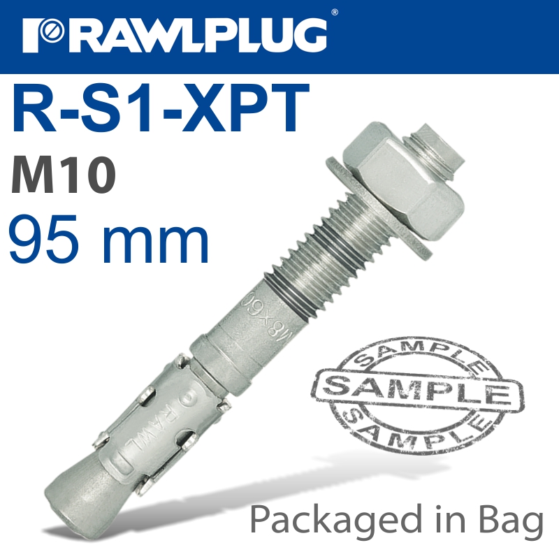 THROUGHBOLT M10X95X25MM 4 -BAG THROUGHBOLT M10X95X25MM 4 -BAG