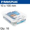 FRAME FIXING FF1 WITH HEX HEAD SCREW 10X100MM 16PSC PER TUB