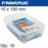 FRAME FIXING FF1 WITH CSK HEAD SCREW 10X100MM 16PSC PER TUB