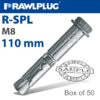 R-SPL SAFETY PLUS - LOOSE BOLT 8.0X110MM  X50 PER BOX