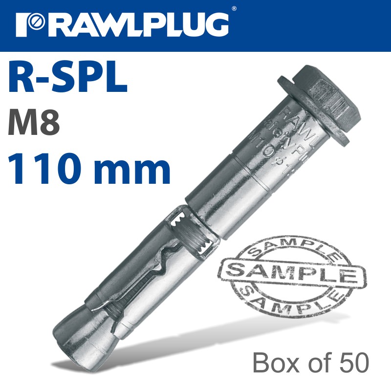 R-SPL SAFETY PLUS - LOOSE BOLT 8.0X110MM X50 PER BOX R-SPL SAFETY PLUS - LOOSE BOLT 8.0X110MM X50 PER BOX