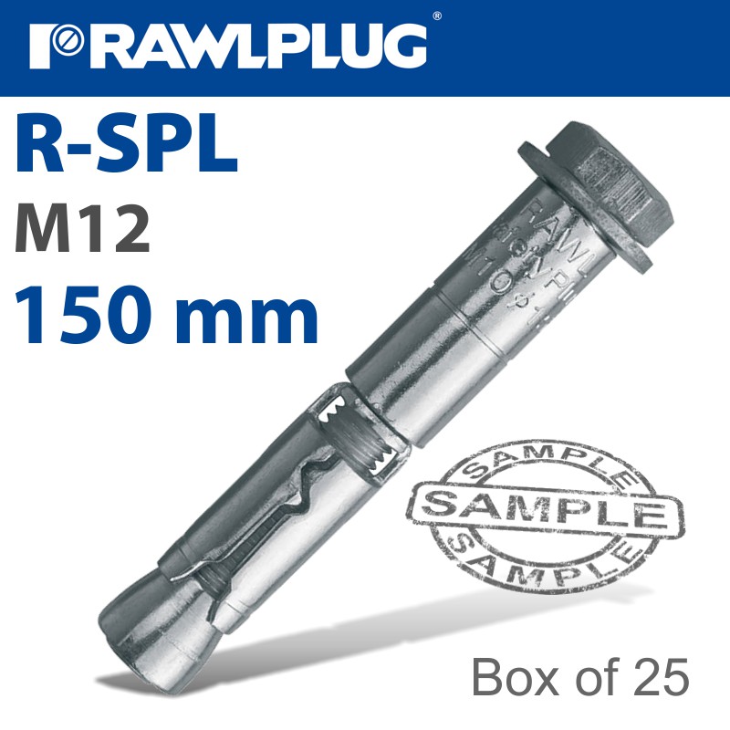 R-SPL SAFETY PLUS - LOOSE BOLT 12X150MM X25 PER BOX R-SPL SAFETY PLUS - LOOSE BOLT 12X150MM X25 PER BOX