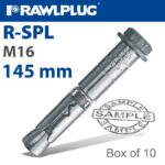R-SPL SAFETY PLUS - LOOSE BOLT 16X145MM X10 PER BOX