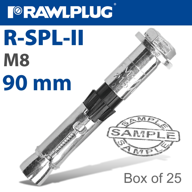 R-SPL II SAFETY PLUS - LOOSE BOLT M8X90MM X25 PER BOX R-SPL II SAFETY PLUS - LOOSE BOLT M8X90MM X25 PER BOX