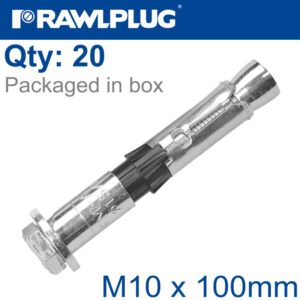 R-SPL II SAFETY PLUS - LOOSE BOLT M10X100MM X20 PER BOX