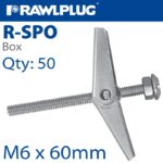 SPRING TOGGLE+SCREWS M6X60 X50-BOX